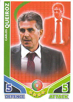 Carlos Queiroz Portugal 2010 World Cup Match Attax Managers #293